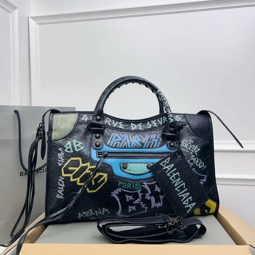 Paris Home Hot Doodle Imported Original Burst Goat Leather Mini City