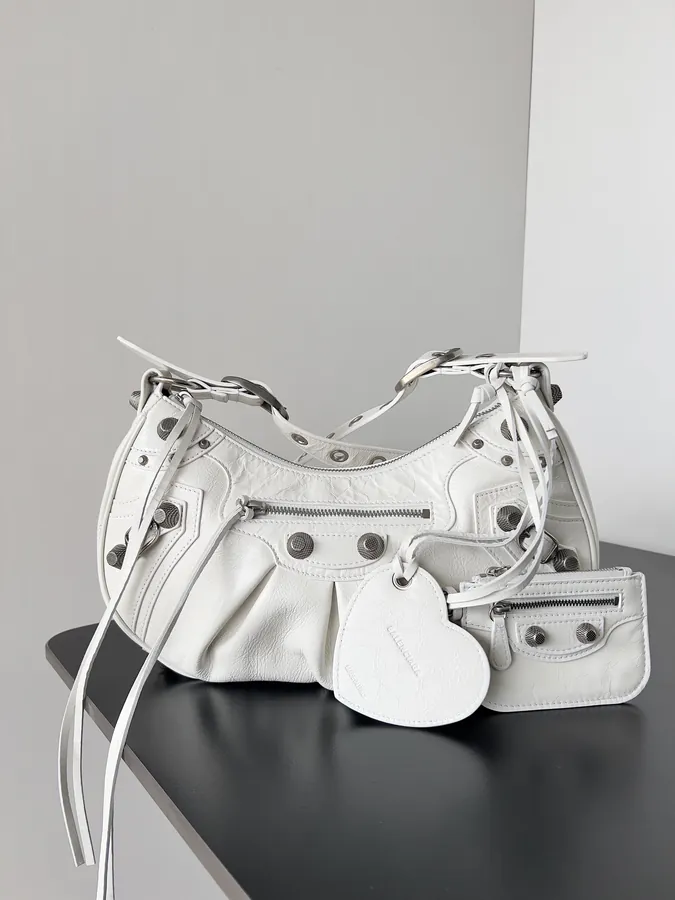 Le Cagole Bucket Bag with Vintage Motorcycle Studs
