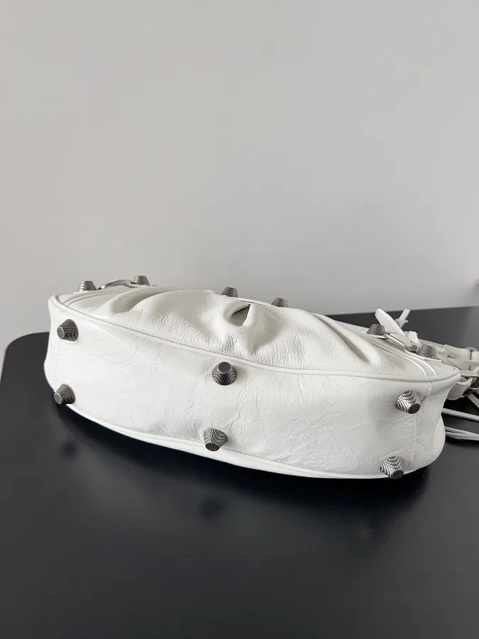 Le Cagole Bucket Bag with Vintage Motorcycle Studs