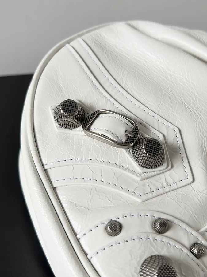 Le Cagole Bucket Bag with Vintage Motorcycle Studs