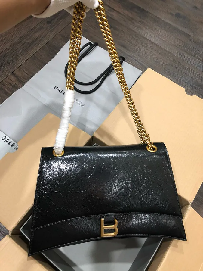 BaleNCIAG Crush Black Medium Satchel