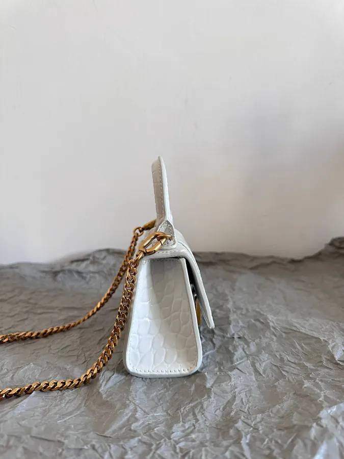 BaleNCIAG* Sand Timer Mini Bag with Crocodile Pattern
