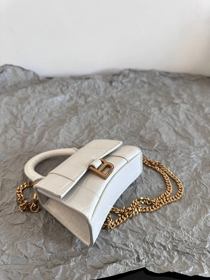 BaleNCIAG* Sand Timer Mini Bag with Crocodile Pattern