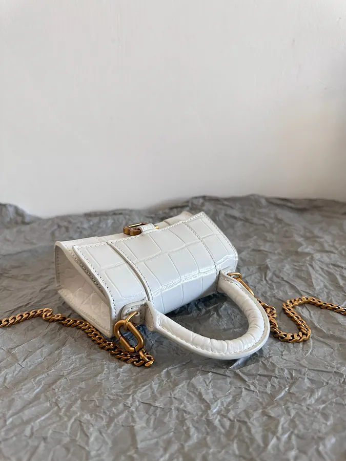 BaleNCIAG* Sand Timer Mini Bag with Crocodile Pattern