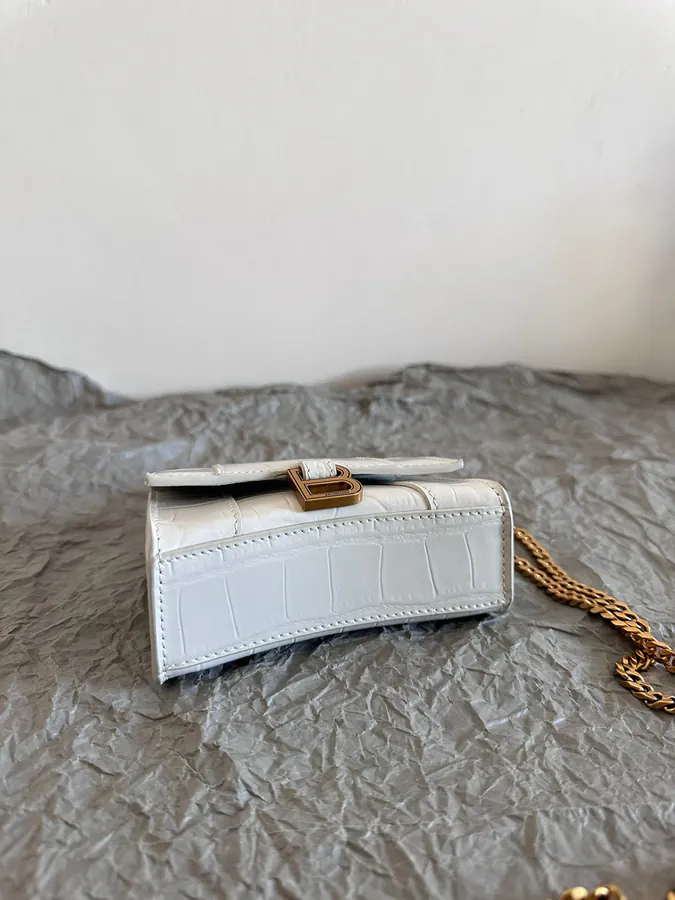BaleNCIAG* Sand Timer Mini Bag with Crocodile Pattern