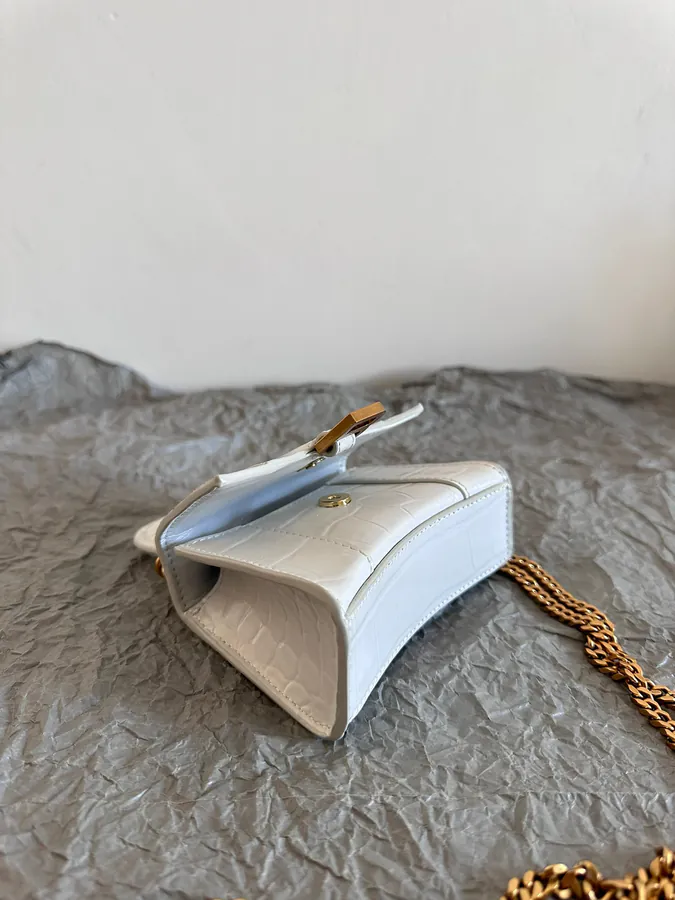 BaleNCIAG* Sand Timer Mini Bag with Crocodile Pattern