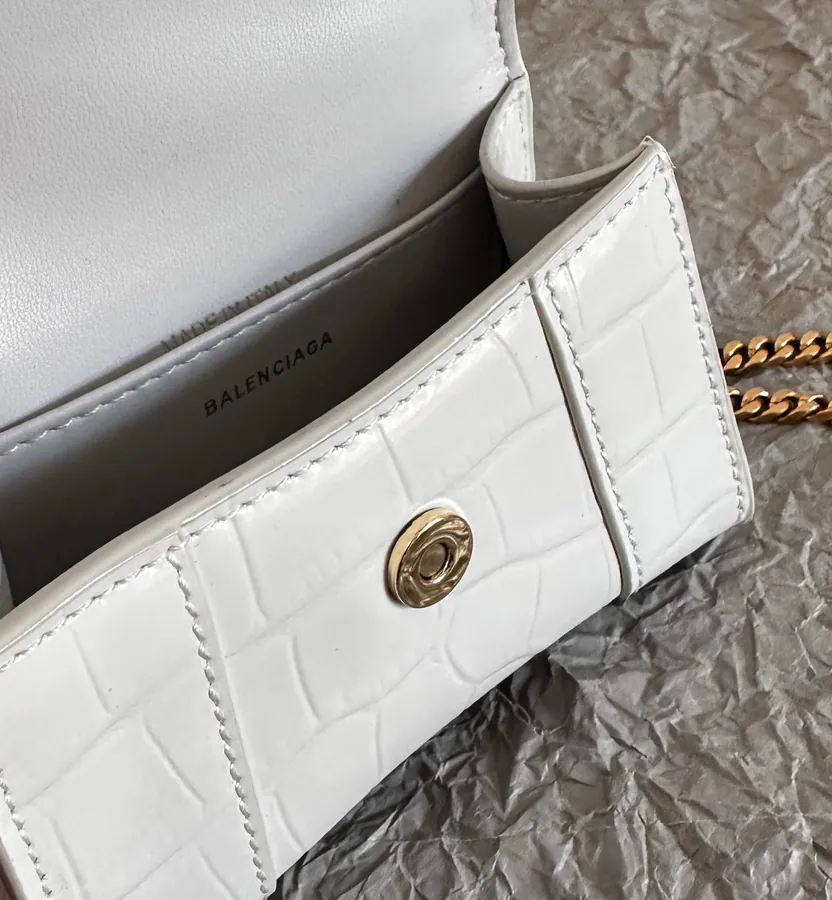 BaleNCIAG* Sand Timer Mini Bag with Crocodile Pattern