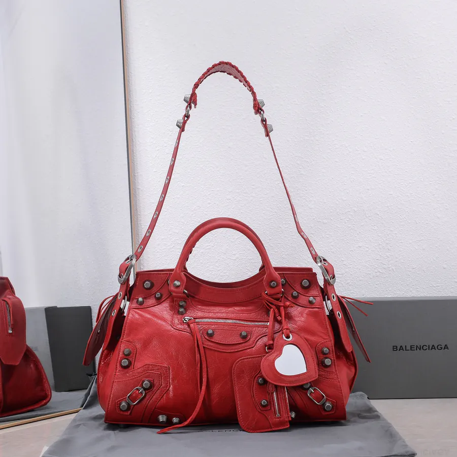 Balencia Neo Cagole Red Motorcycle Bag