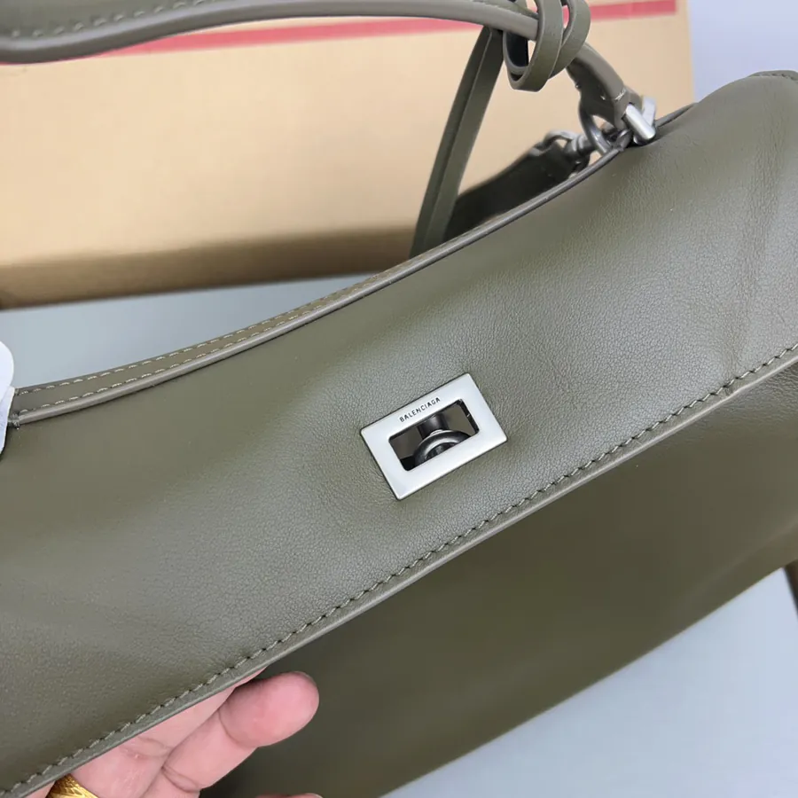 Baleenica Rodeo Bag Small Green Silver Clasp