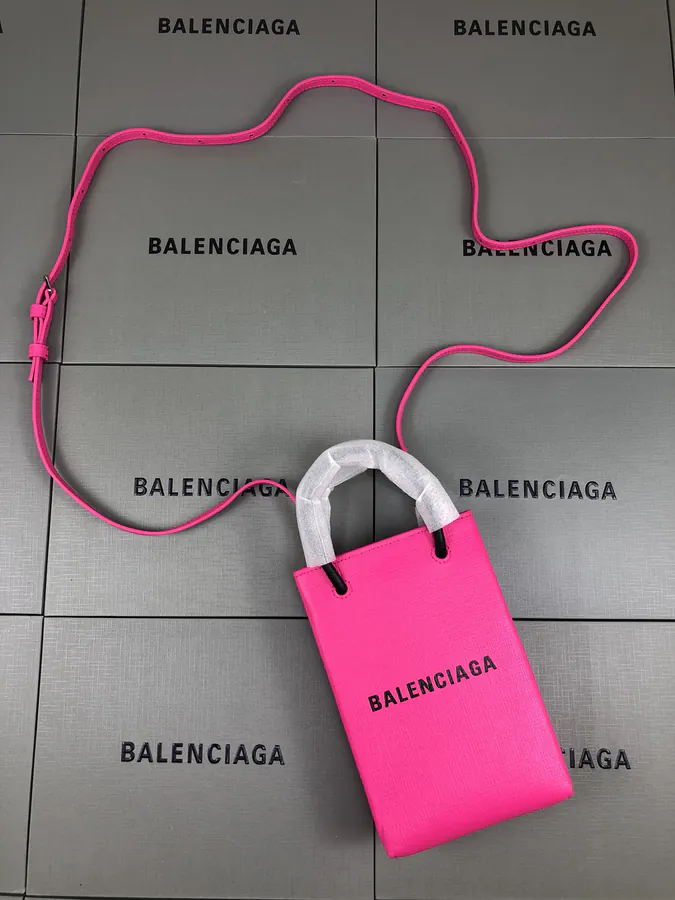 Balenciaga Bucket Bag in Rouge Pink