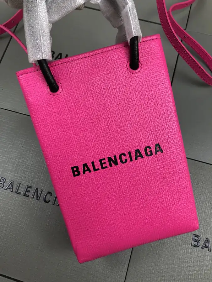 Balenciaga Bucket Bag in Rouge Pink