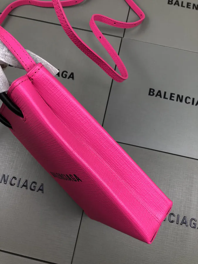Balenciaga Bucket Bag in Rouge Pink