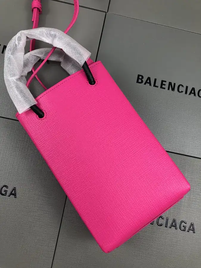 Balenciaga Bucket Bag in Rouge Pink