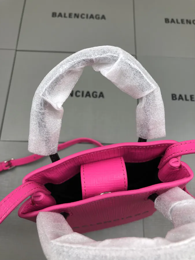 Balenciaga Bucket Bag in Rouge Pink