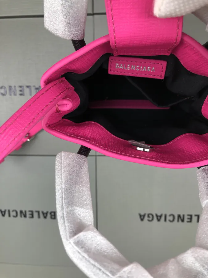 Balenciaga Bucket Bag in Rouge Pink