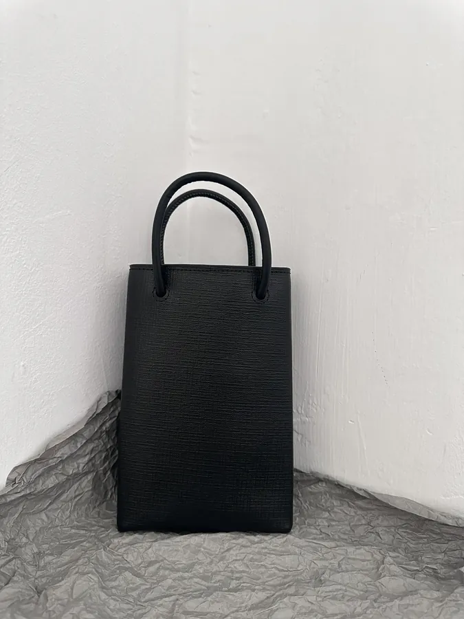 Baleenca* Mini Tote Bag in Calfskin