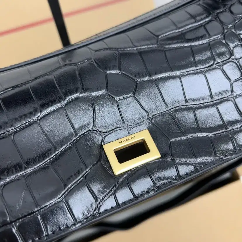 Baleenciaga Rodeo Bag Large Size with Gold Hardware