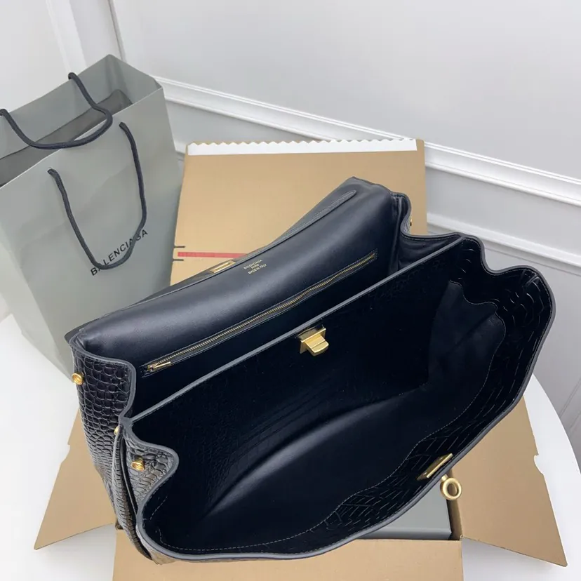 Baleenciaga Rodeo Bag Large Size with Gold Hardware