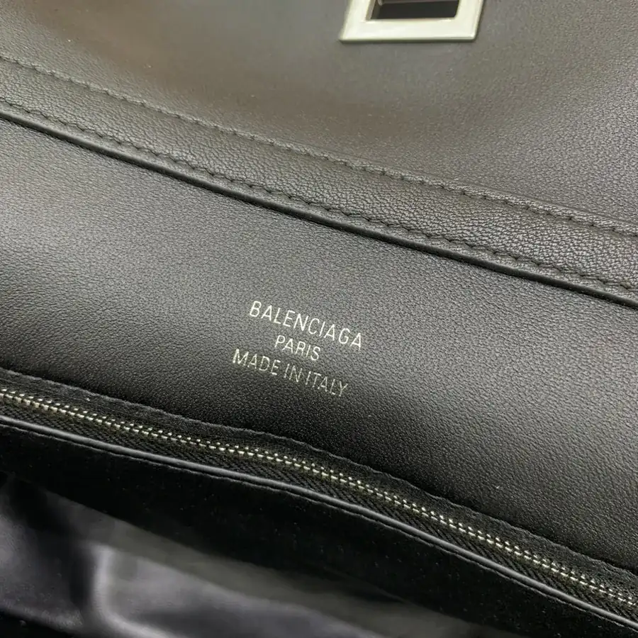 Baleenciaga Rodéo Bag Small Black Silver Buckle