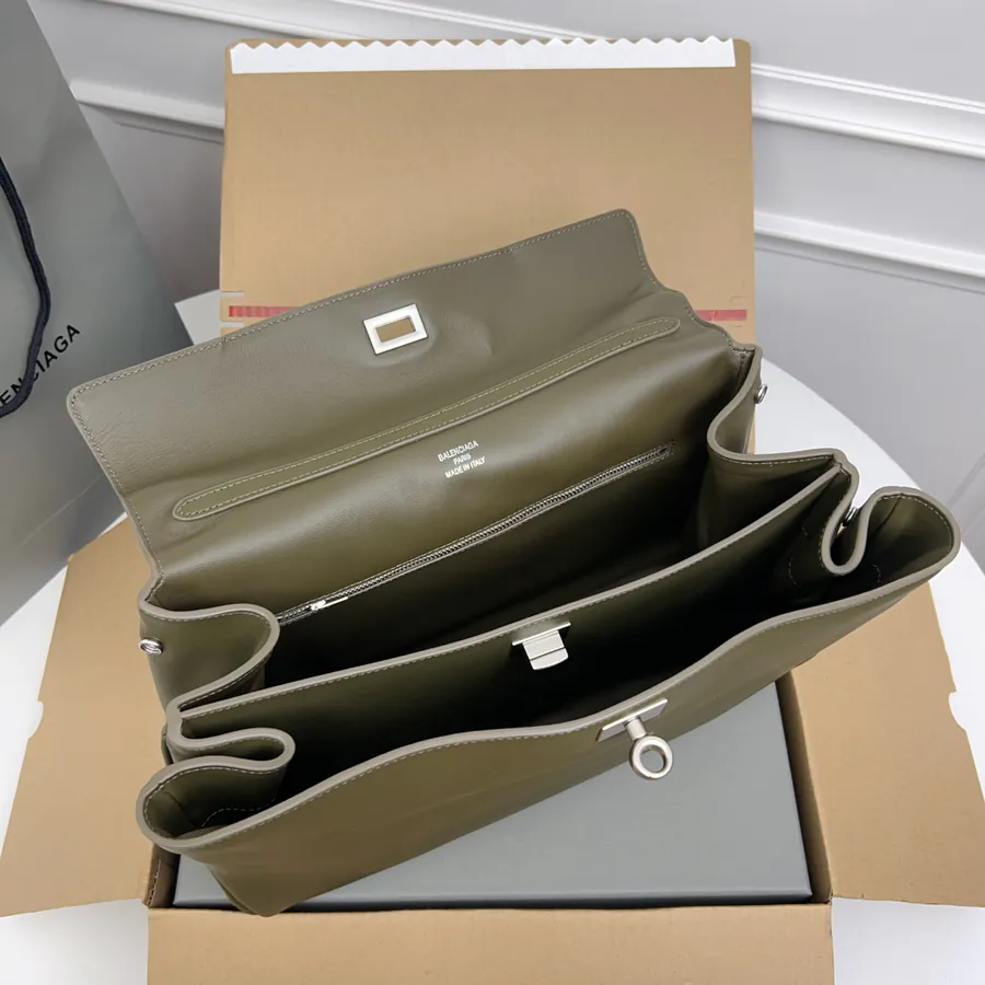 Baleenciaga Rodeo Bag Medium Emerald Green Silver Buckle