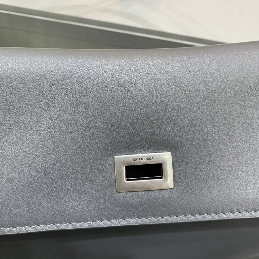 Baleenciaga Rodéo Bag Medium in Sleek Gray