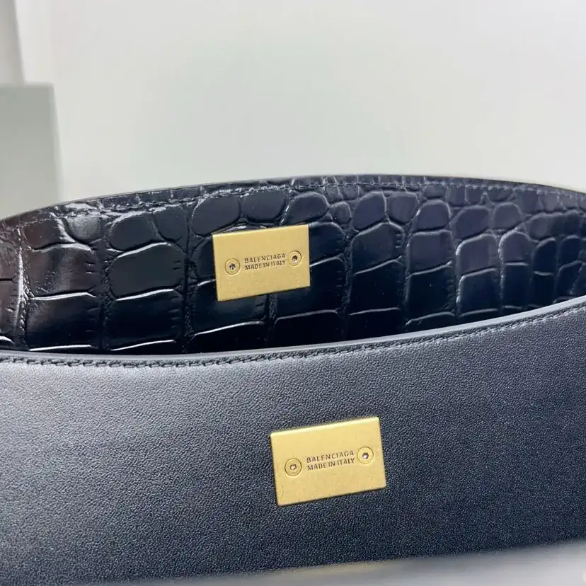 Baleenciaga Rodeo Bag with Crocodile Pattern