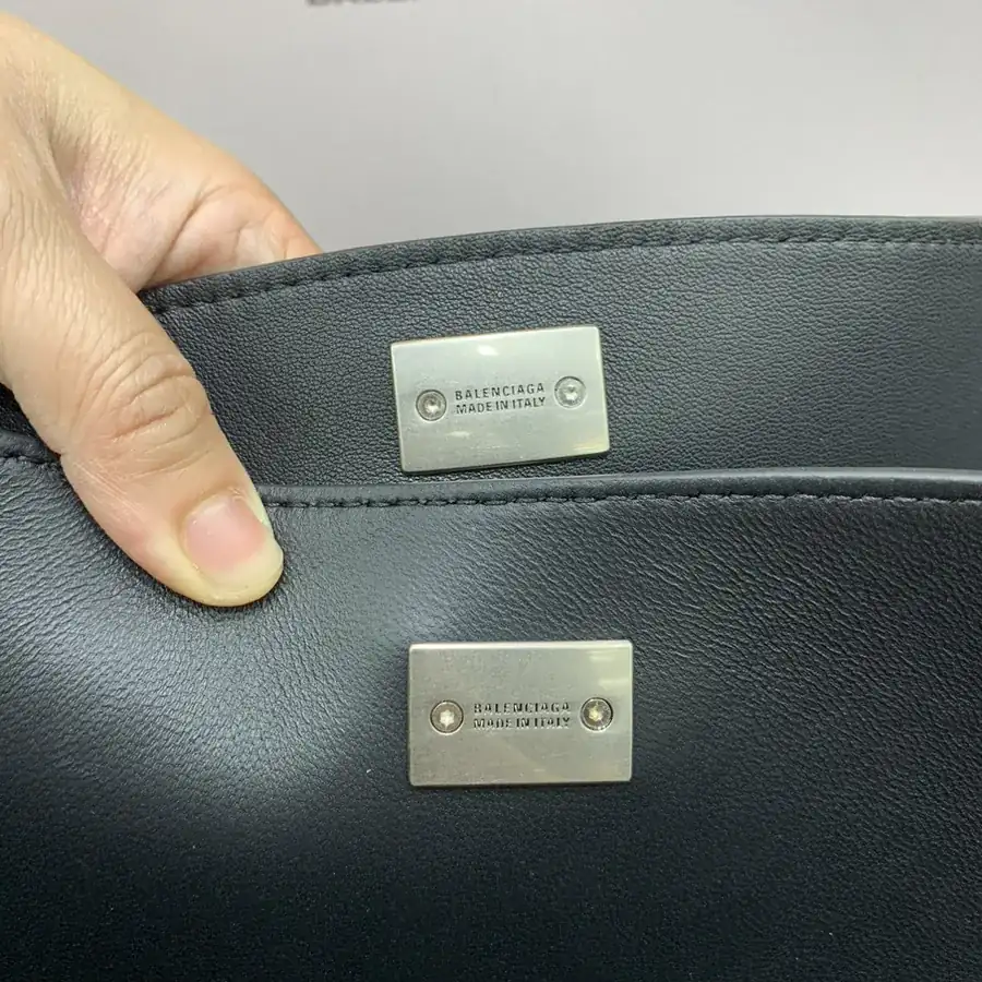Baleenciaga Rodéo Bag Medium Black Silver Buckle
