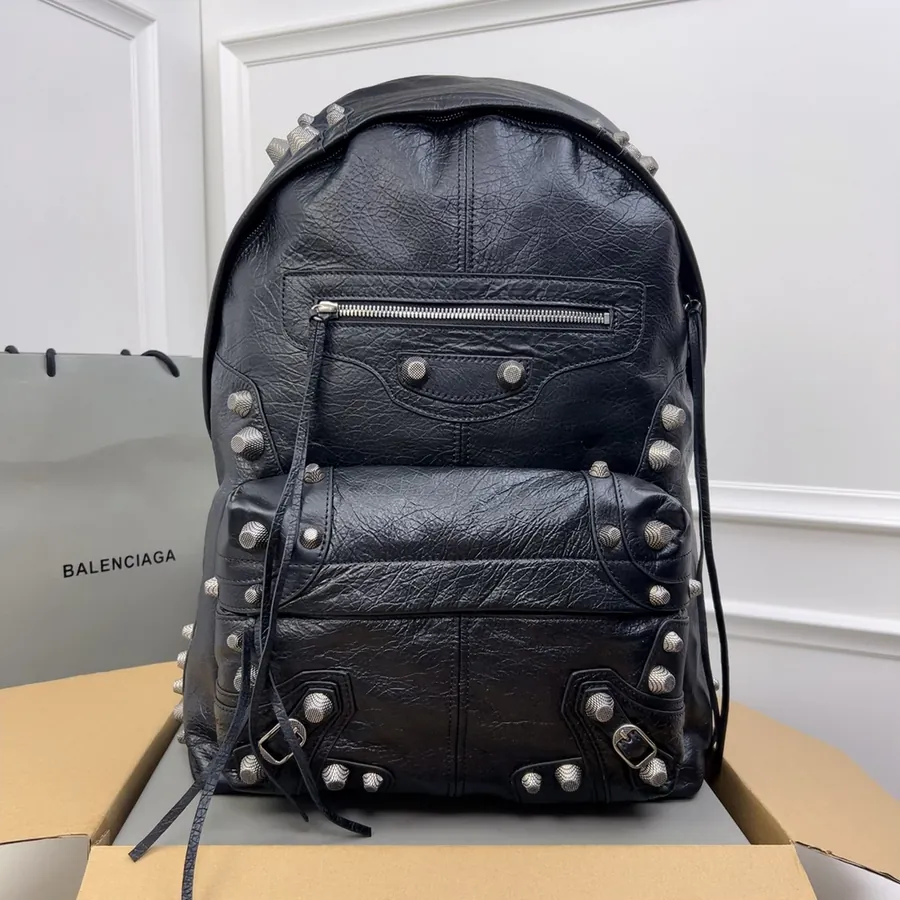 Le Cagole Bucket Bag with Metal Studs