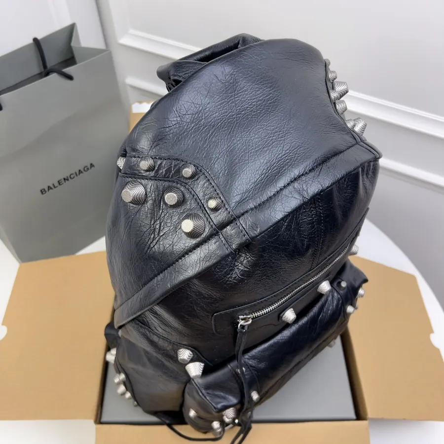 Le Cagole Bucket Bag with Metal Studs