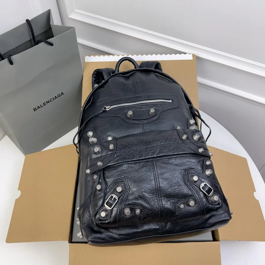 Le Cagole Bucket Bag with Metal Studs