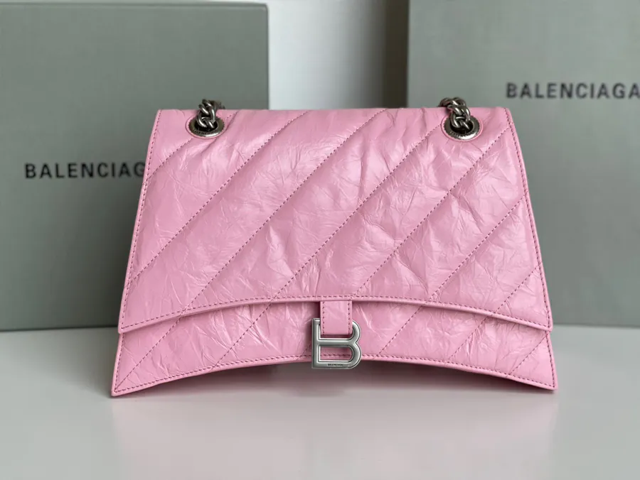 Baleenciaga Crush Sand漏 Chain Bag