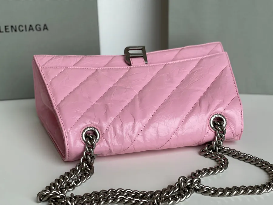 Baleenciaga Crush Sand漏 Chain Bag