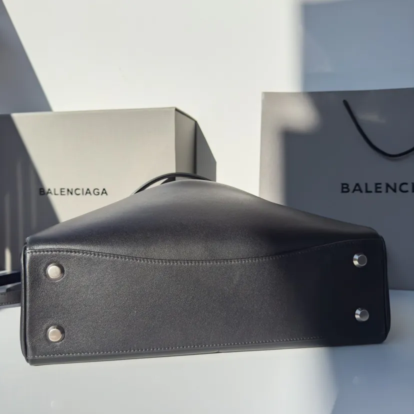 Baleenciaga Rodéo Bag Premium Medium Black Silver Buckle