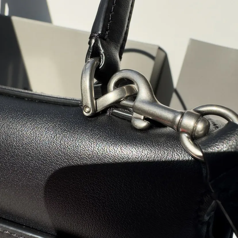 Baleenciaga Rodéo Bag Premium Medium Black Silver Buckle