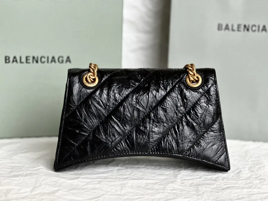Baleenciaga Crush Sand漏 Chain Bag Small Size