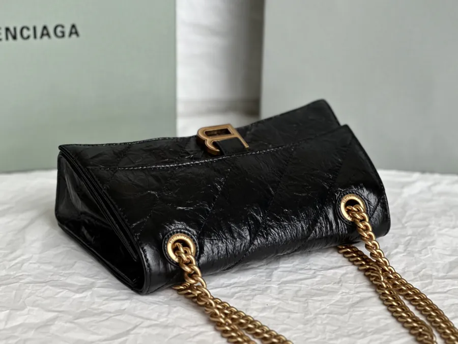Baleenciaga Crush Sand漏 Chain Bag Small Size