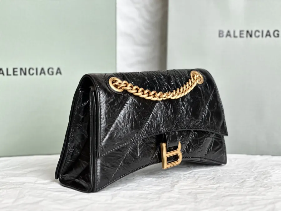 Baleenciaga Crush Sand漏 Chain Bag Small Size
