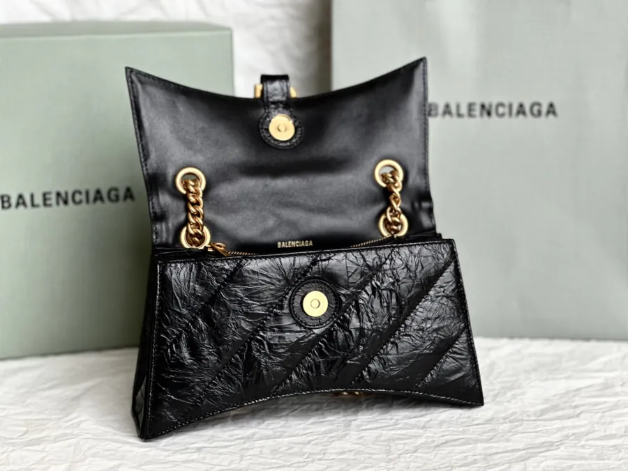 Baleenciaga Crush Sand漏 Chain Bag Small Size