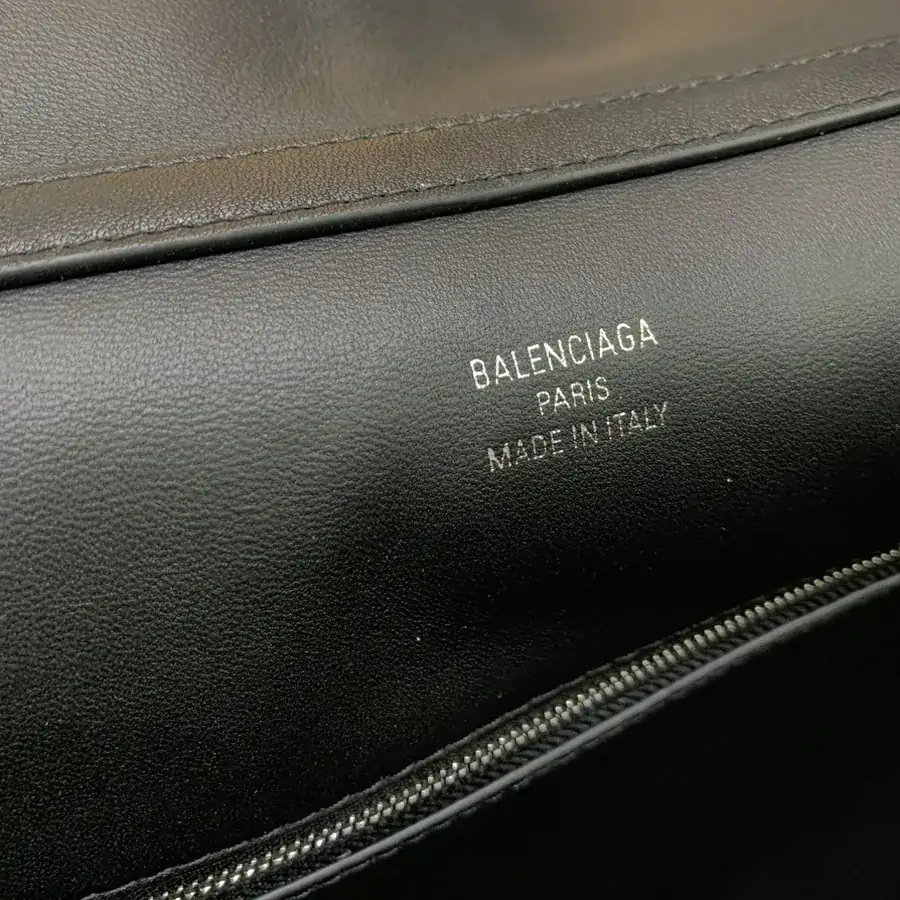Baleenciaga Rodéo Bag Large Black Silver Buckle
