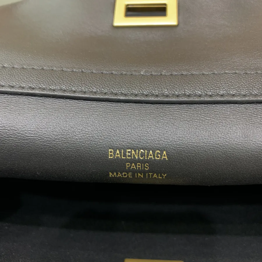 Baleenciaga Rodéo Bag Small Black Gold Trim