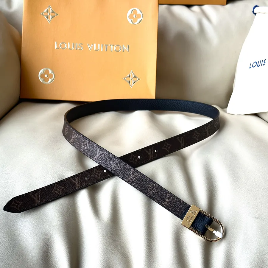 Aderas Width 2cm Ladies Belt with Custom Canvas and Grained Calfskin