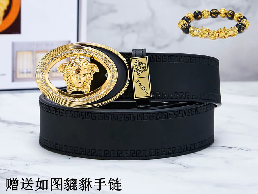 Vivace Belt Premium Leather, 24K Steel Buckle, Double Sided Use