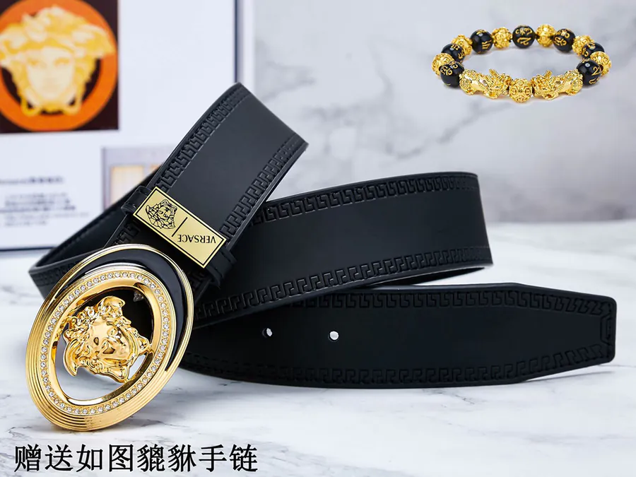 Vivace Belt Premium Leather, 24K Steel Buckle, Double Sided Use