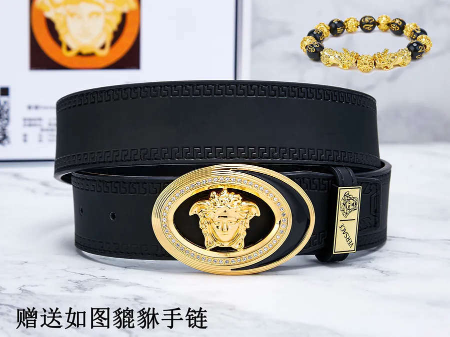 Vivace Belt Premium Leather, 24K Steel Buckle, Double Sided Use