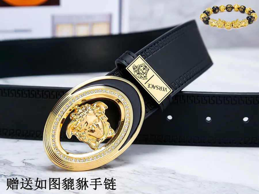 Vivace Belt Premium Leather, 24K Steel Buckle, Double Sided Use