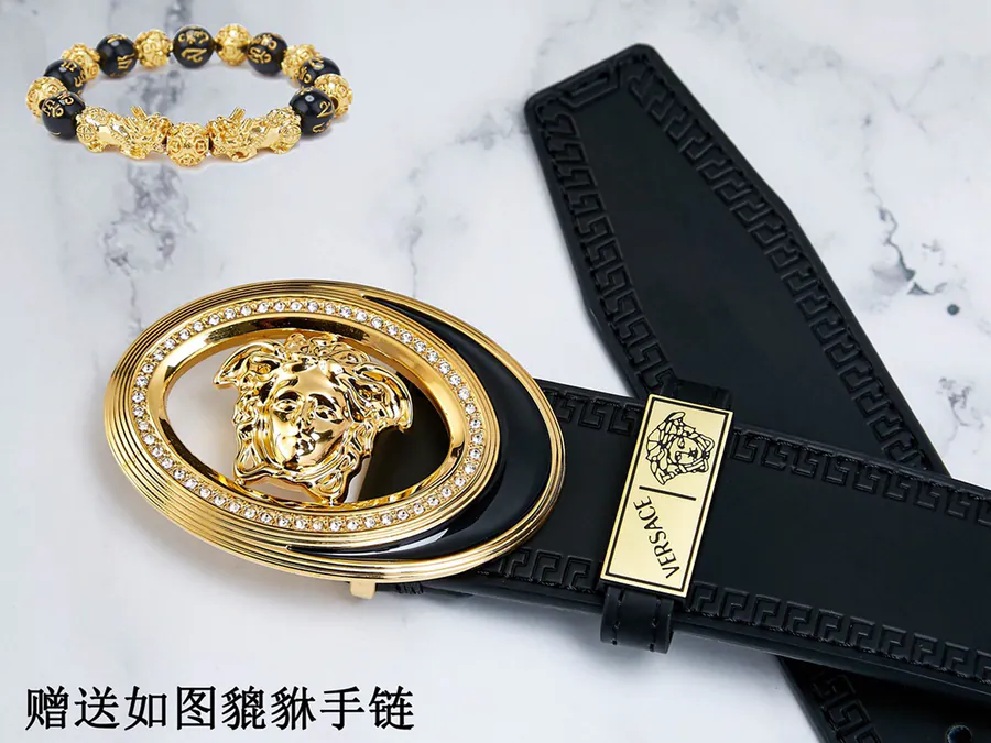 Vivace Belt Premium Leather, 24K Steel Buckle, Double Sided Use