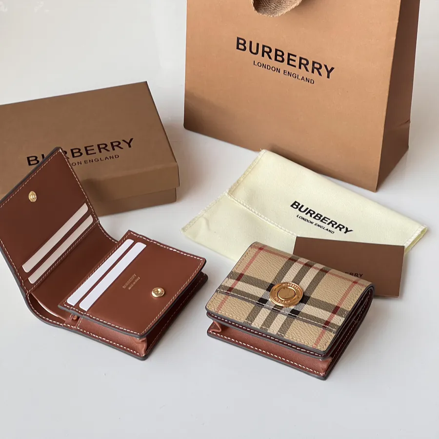 P210 Vintage Checkered Eco Friendly Canvas Foldable Wallet
