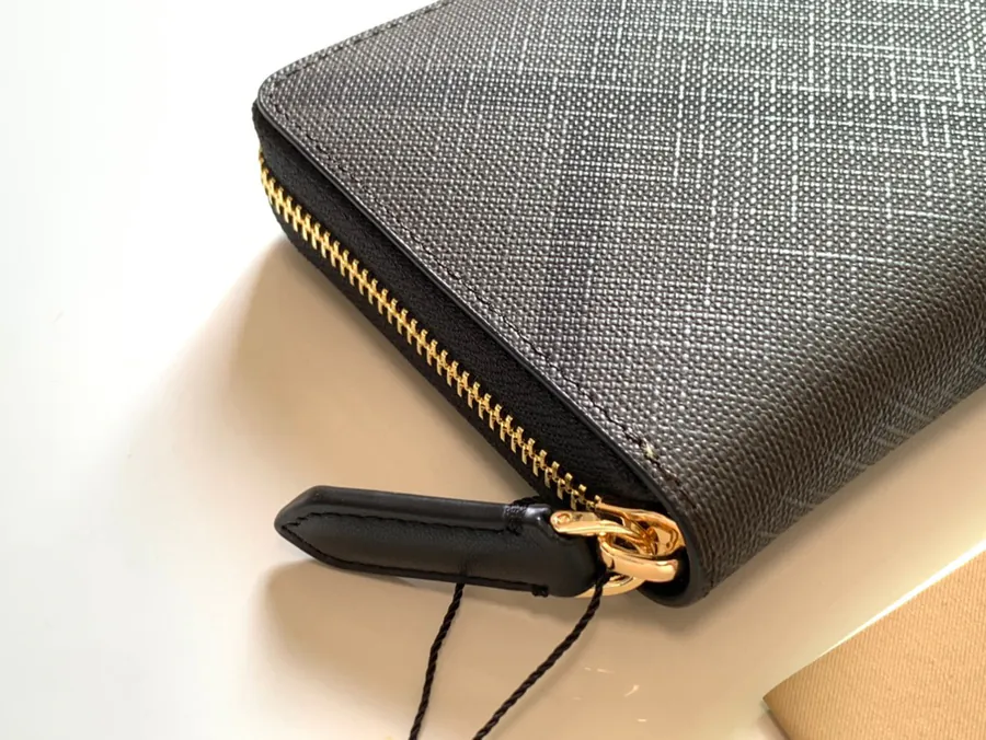 P220 London Check Zip Wallet