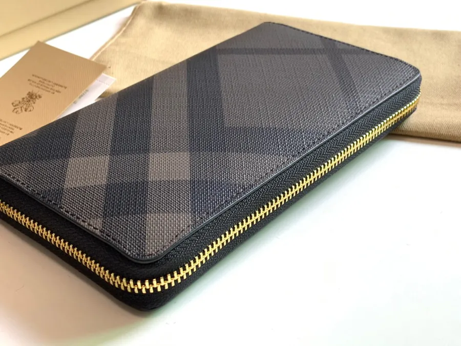 P220 London Check Zip Wallet