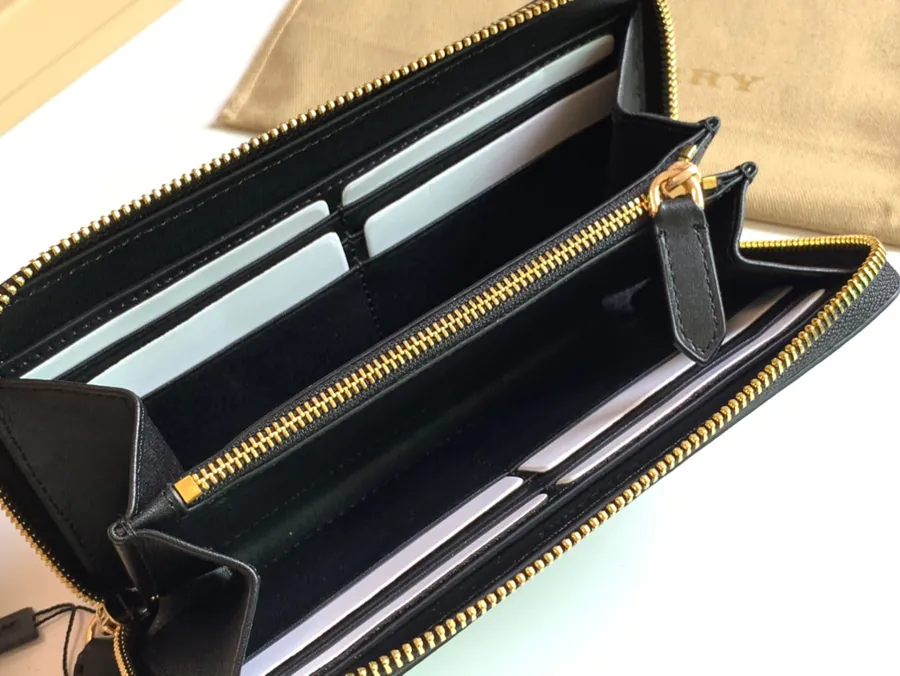 P220 London Check Zip Wallet
